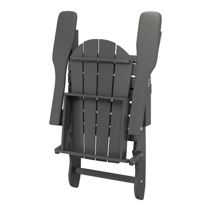 Polytrends Laguna Chaises de jardin pliantes Adirondack résistantes aux intempéries (lot de 4)