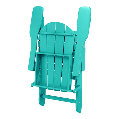 Polytrends Laguna Chaises de jardin pliantes Adirondack résistantes aux intempéries (lot de 4)