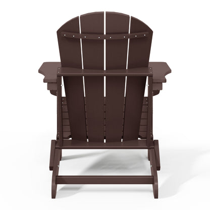 Polytrends Laguna Chaises de jardin pliantes Adirondack résistantes aux intempéries (lot de 4)