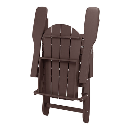 Polytrends Laguna Chaises de jardin pliantes Adirondack résistantes aux intempéries (lot de 4)
