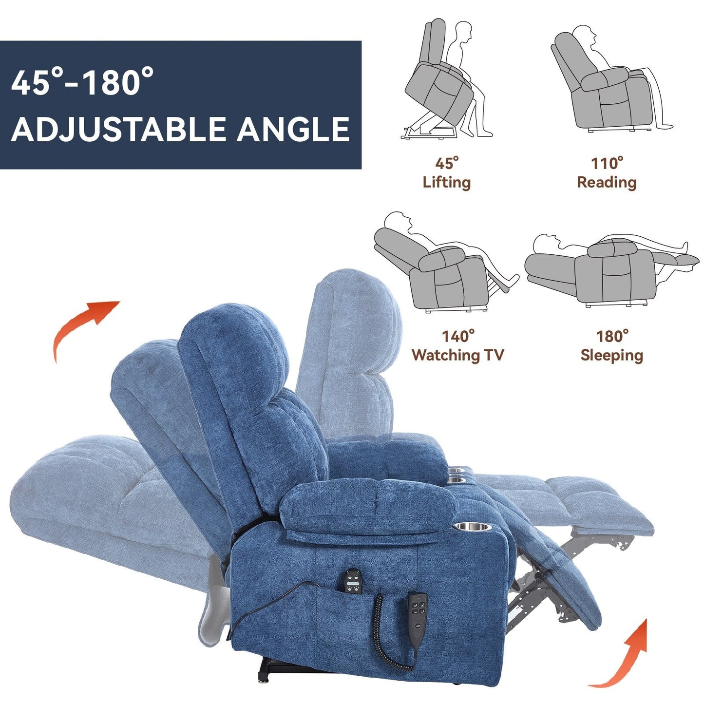 Fauteuil inclinable à levage électrique