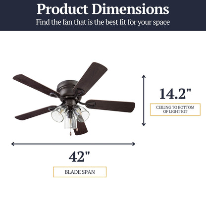 Prominence Home Renton Traditional Farmhouse Indoor Ceiling Fan
