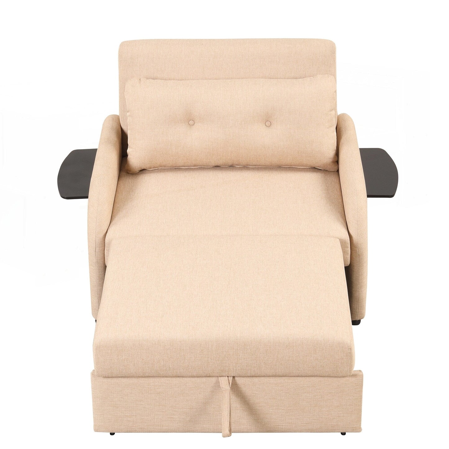 Canapé-lit escamotable 3 en 1 avec 2 tables d'appoint