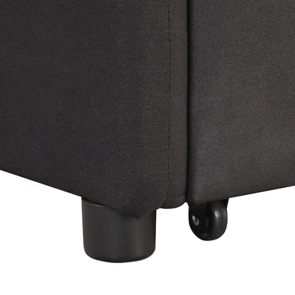 Canapé-lit escamotable 3 en 1 avec 2 tables d'appoint