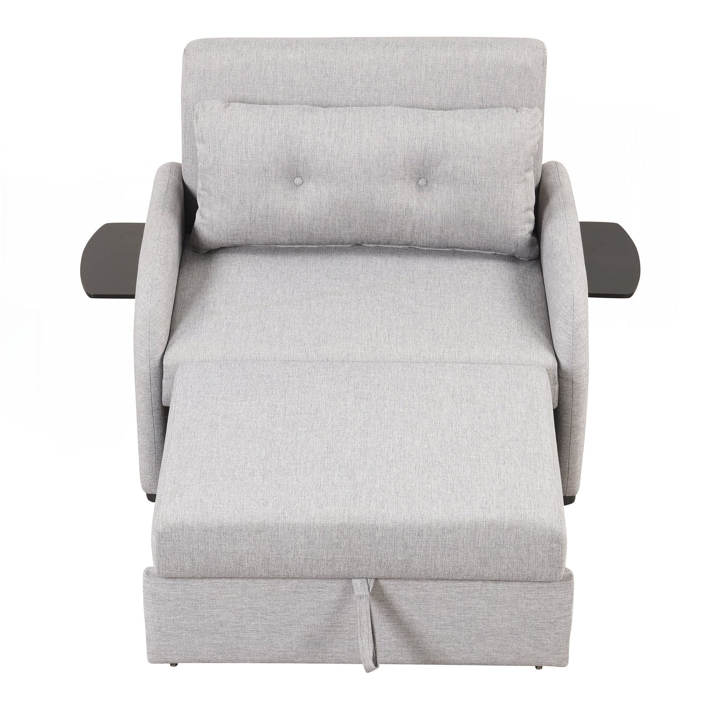 Canapé-lit escamotable 3 en 1 avec 2 tables d'appoint