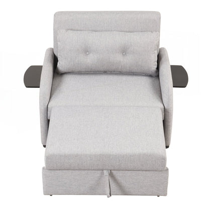 Canapé-lit escamotable 3 en 1 avec 2 tables d'appoint