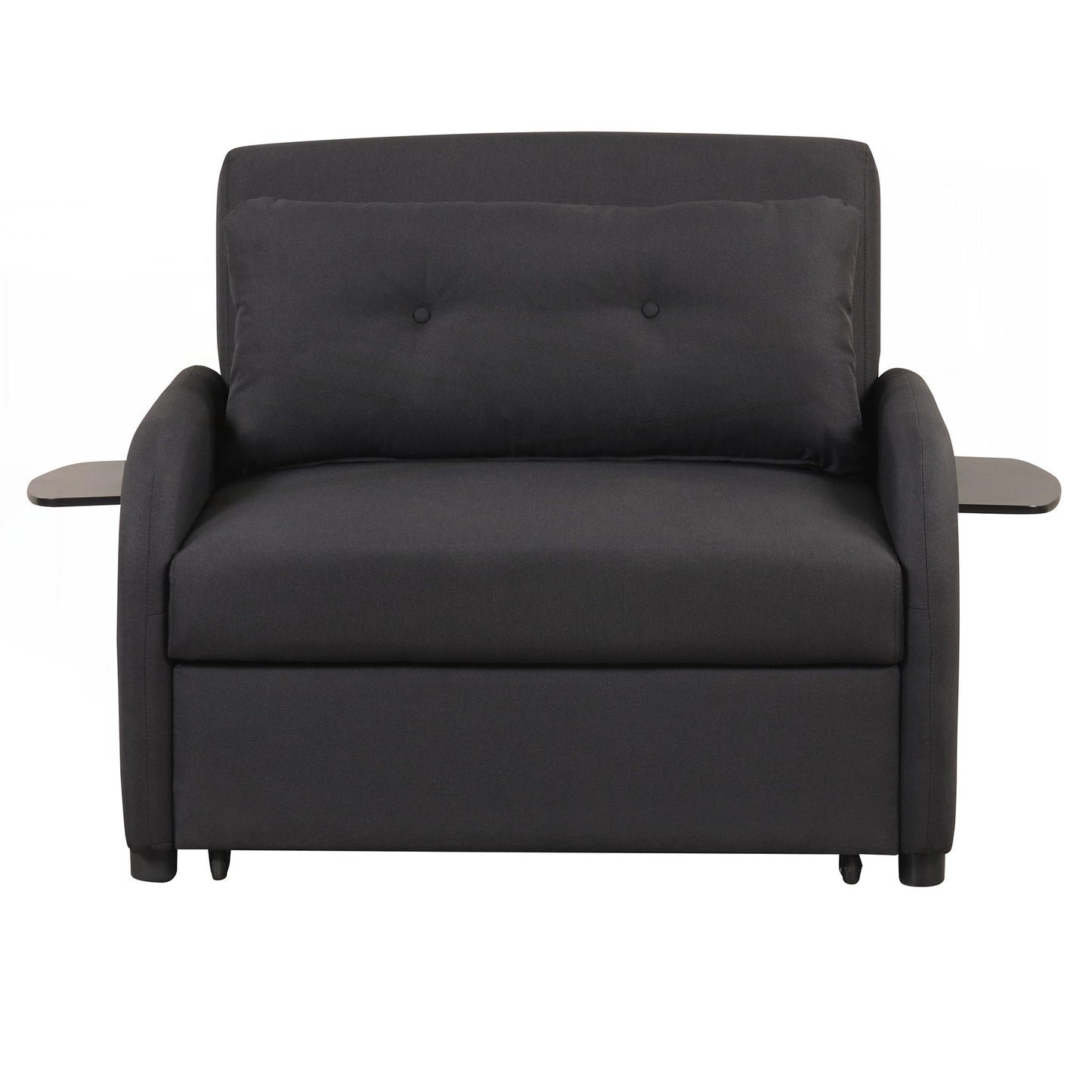 Canapé-lit escamotable 3 en 1 avec 2 tables d'appoint