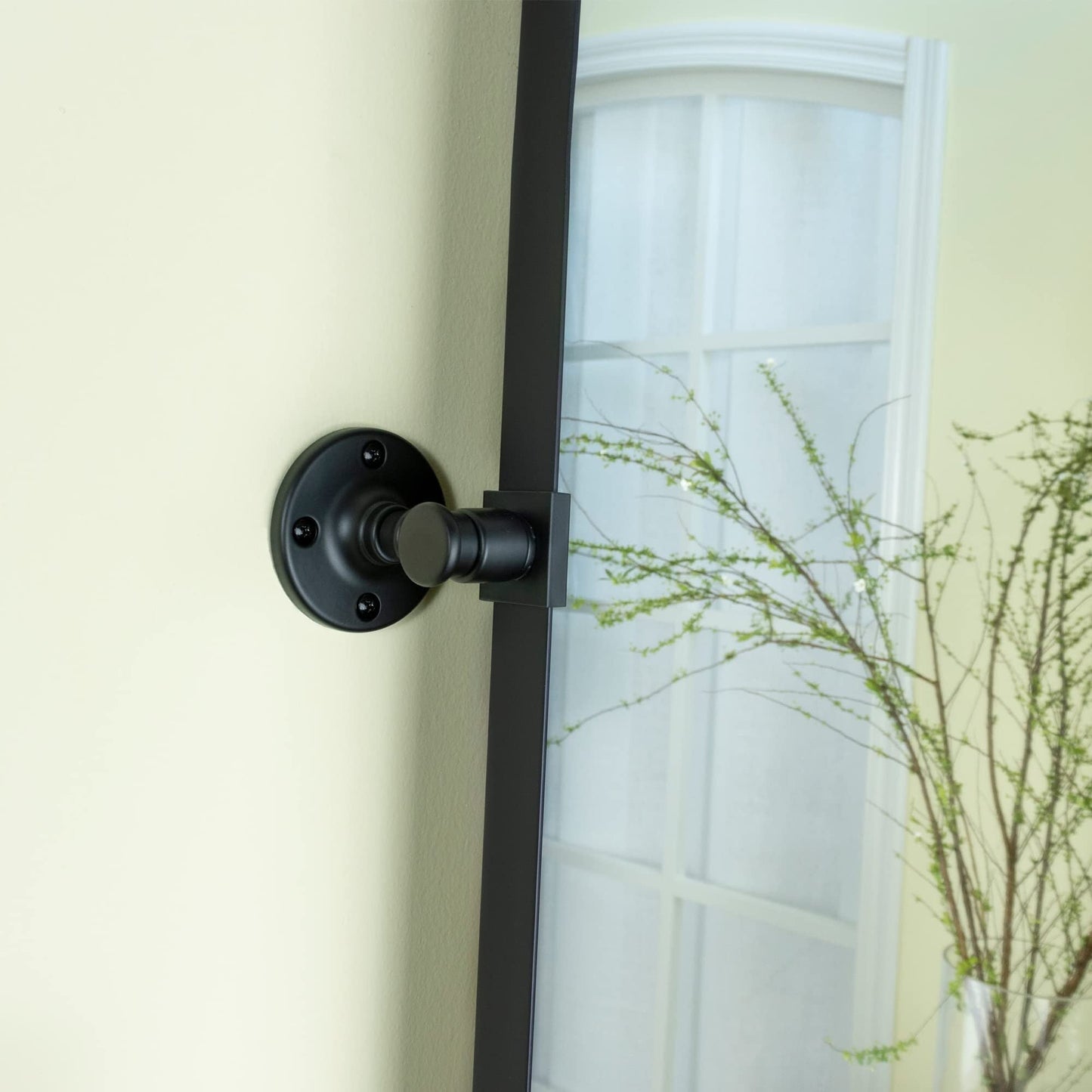 TEHOME Jonathan Miroir mural rectangulaire pivotant et inclinable en métal