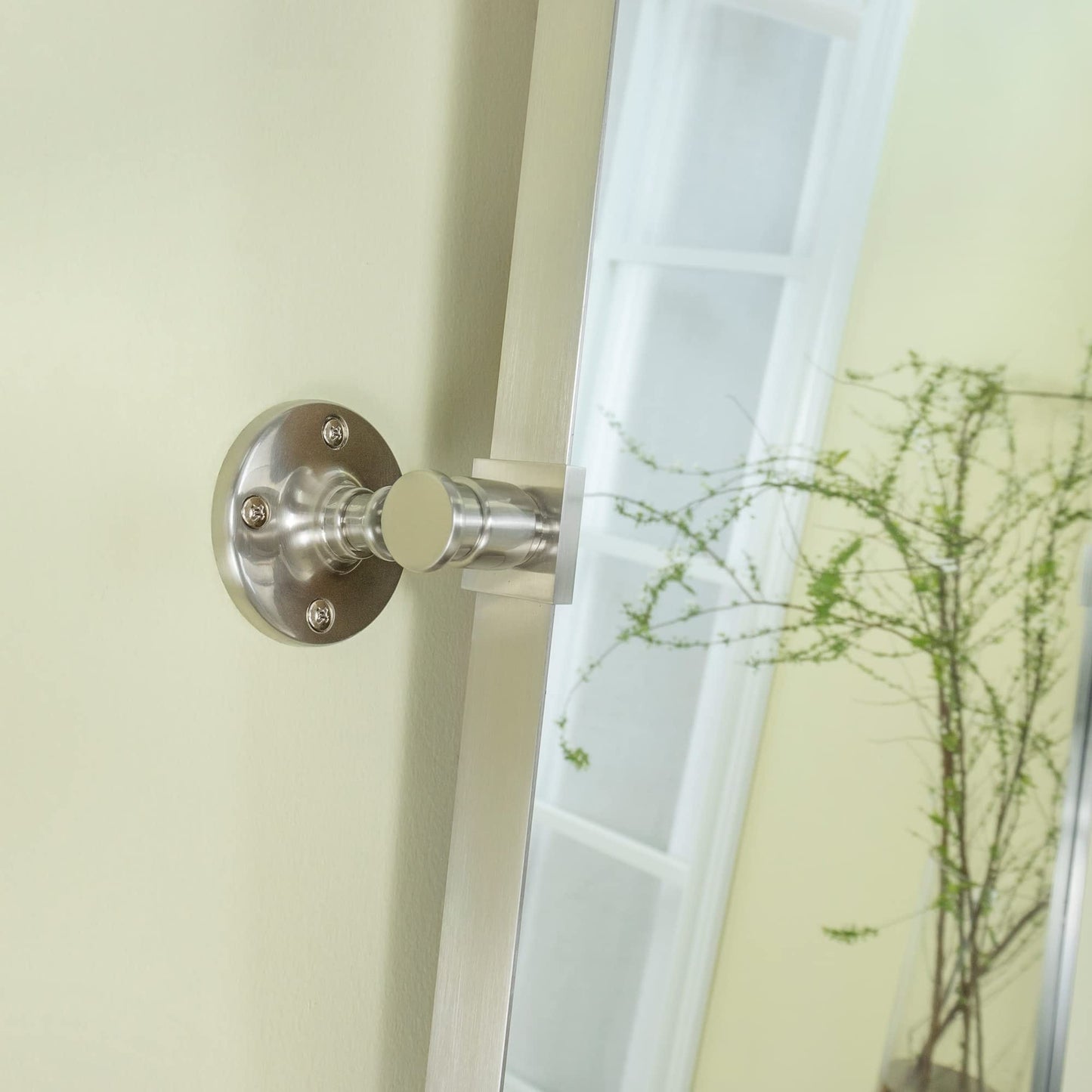 TEHOME Jonathan Miroir mural rectangulaire pivotant et inclinable en métal