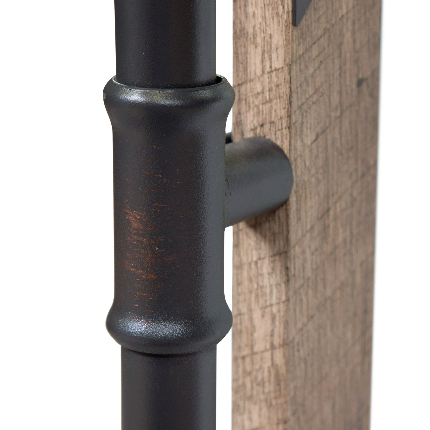 Miroir mural suspendu en métal Revo Industrial de 78 cm (31 pouces) de Furniture of America