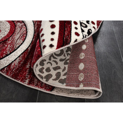 Rhodes Collection Abstract Swirl Area Rug