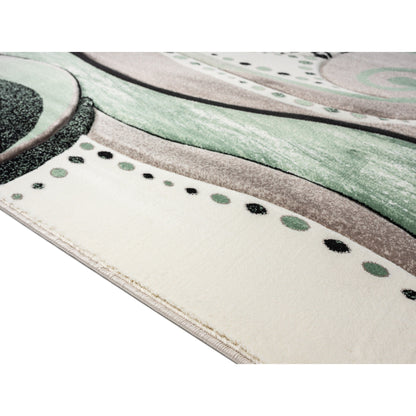 Rhodes Collection Abstract Swirl Area Rug