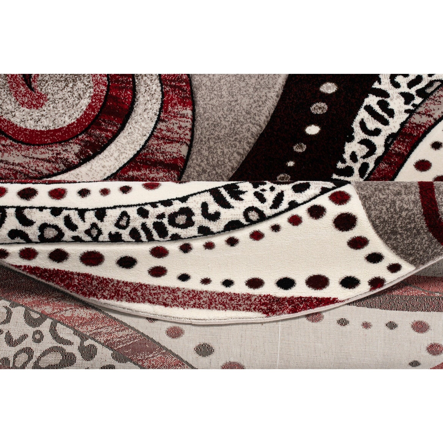 Rhodes Collection Abstract Swirl Area Rug