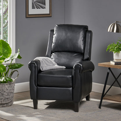 Fauteuil inclinable à dossier basculant en cuir PU Roomfitters Ultimate Comfort, fauteuil inclinable luxueux pour salon ou chambre à coucher