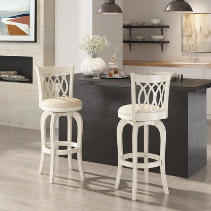 Tabouret de bar pivotant Rovinj avec dossier incurvé