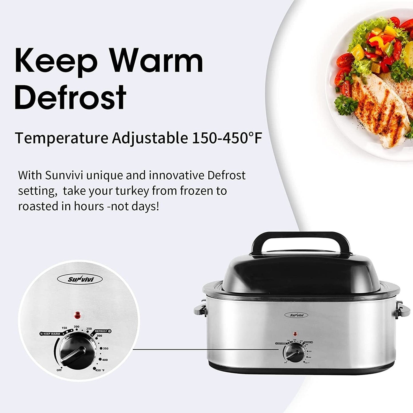 Royalcraft Roaster Oven with Removable Pan