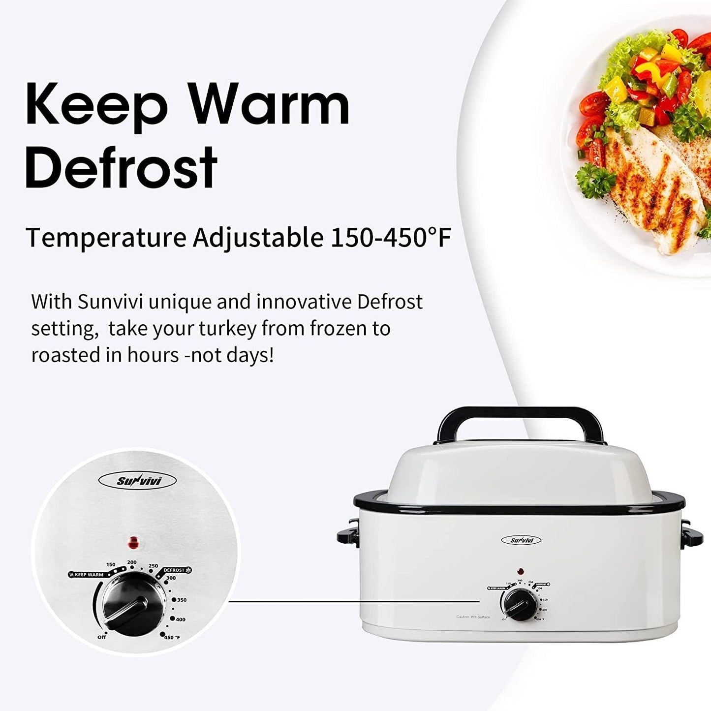 Royalcraft Roaster Oven with Removable Pan