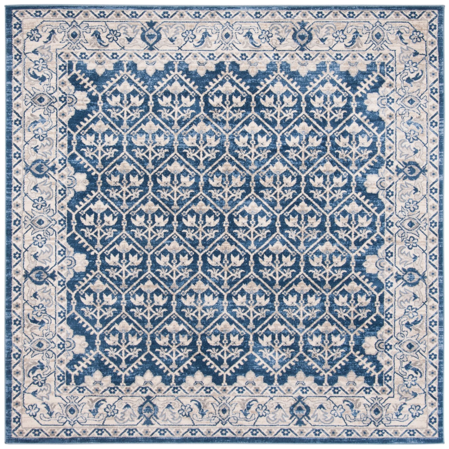 SAFAVIEH Brentwood Paunica Oriental Damask Trellis Rug