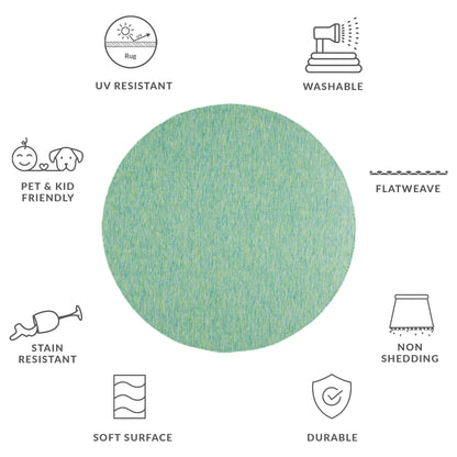 SAFAVIEH Courtyard Begajeta Indoor/Outdoor Waterproof Patio Backyard Rug.