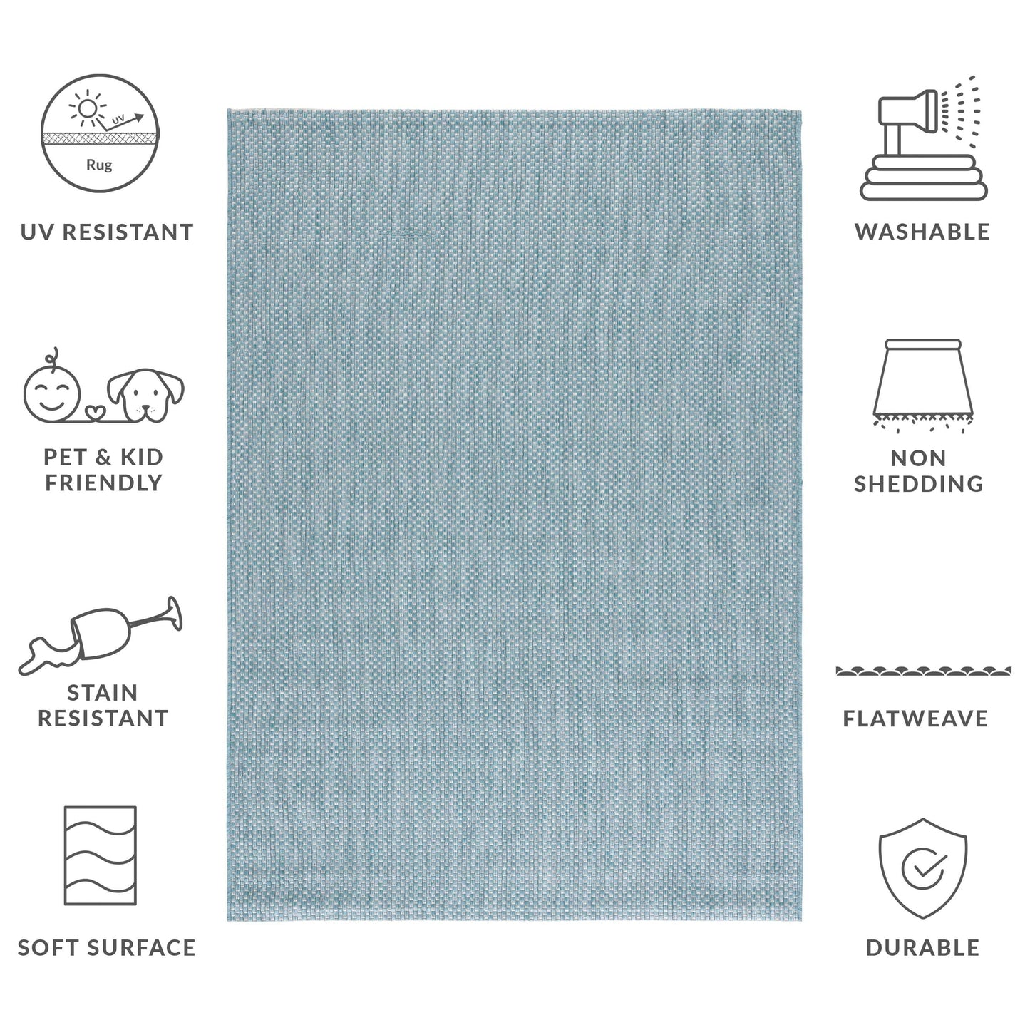 SAFAVIEH Courtyard Begajeta Indoor/Outdoor Waterproof Patio Backyard Rug.