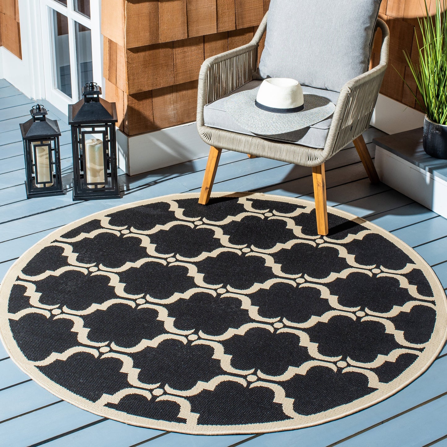 SAFAVIEH Courtyard Charleen Indoor/ Outdoor Waterproof Patio Backyard Rug