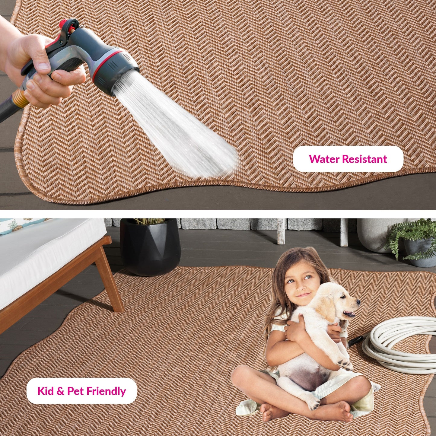 SAFAVIEH Courtyard Ilmur Indoor/ Outdoor Waterproof Patio Backyard Rug