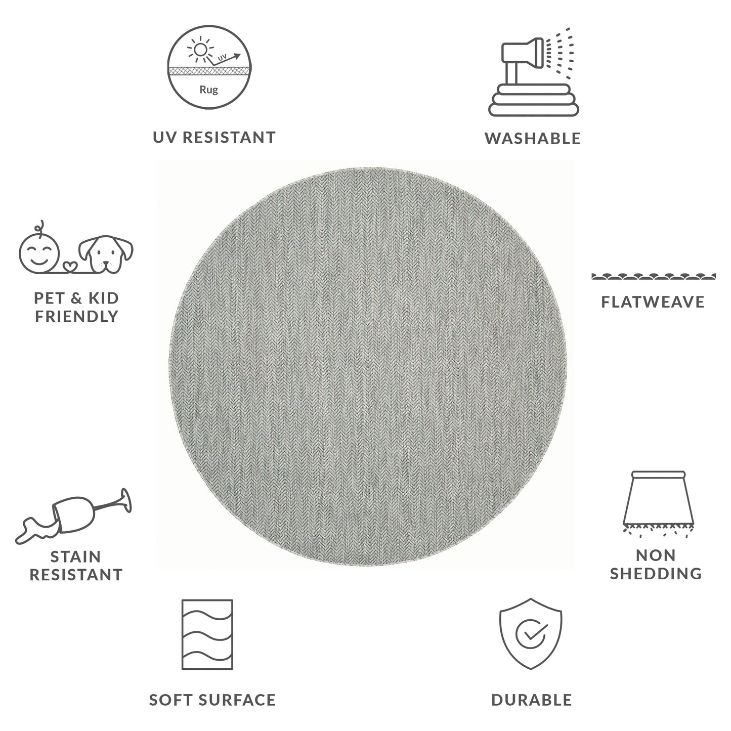 SAFAVIEH Courtyard Ilmur Indoor/ Outdoor Waterproof Patio Backyard Rug