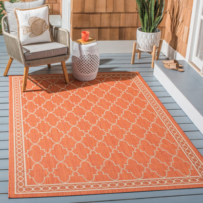 SAFAVIEH Courtyard Janell Trellis Indoor/ Outdoor Waterproof Patio Backyard Rug