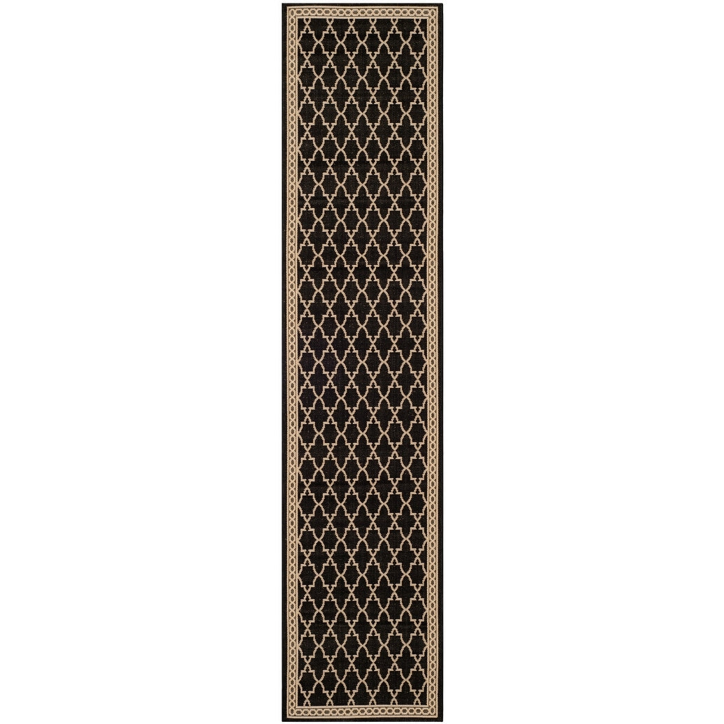 SAFAVIEH Courtyard Janell Trellis Indoor/ Outdoor Waterproof Patio Backyard Rug