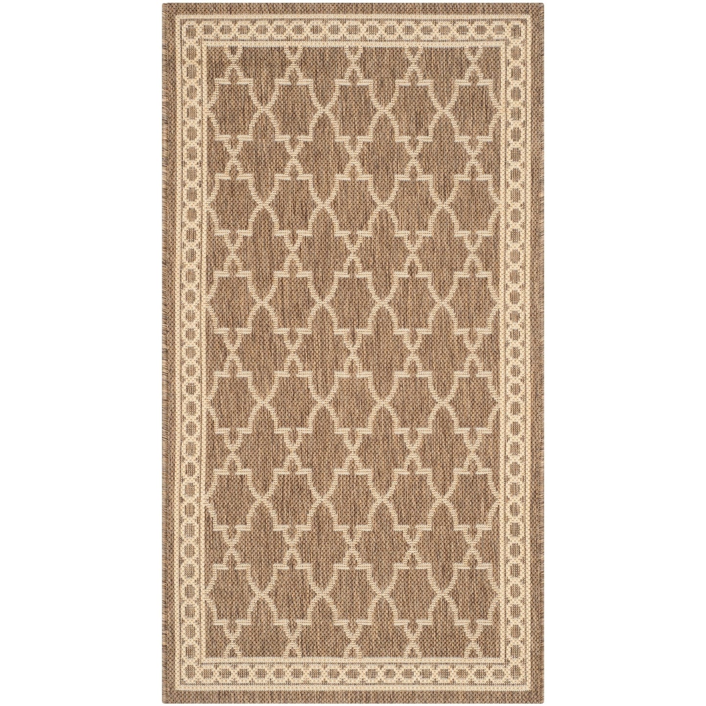 SAFAVIEH Courtyard Janell Trellis Indoor/ Outdoor Waterproof Patio Backyard Rug