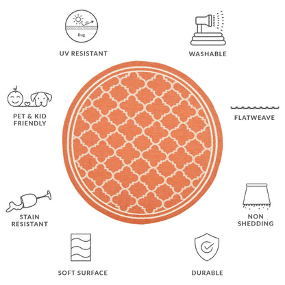 SAFAVIEH Courtyard Kristelle Indoor/ Outdoor Waterproof Patio Backyard Rug