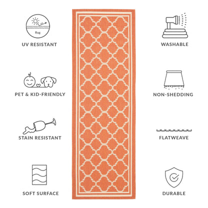 SAFAVIEH Courtyard Kristelle Indoor/ Outdoor Waterproof Patio Backyard Rug