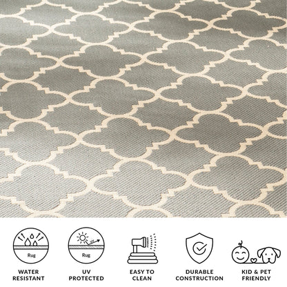 SAFAVIEH Courtyard Kristelle Indoor/ Outdoor Waterproof Patio Backyard Rug