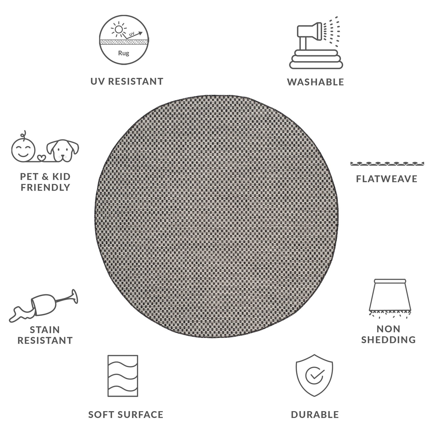 SAFAVIEH Courtyard Ragini Indoor/Outdoor Waterproof Patio Backyard Rug