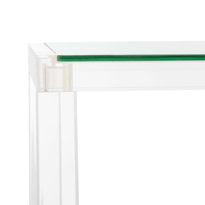 Table console en acrylique Couture Camryn de SAFAVIEH - Transparent - 60 L x 10 l x 30 h - 52Lx10Lx30H