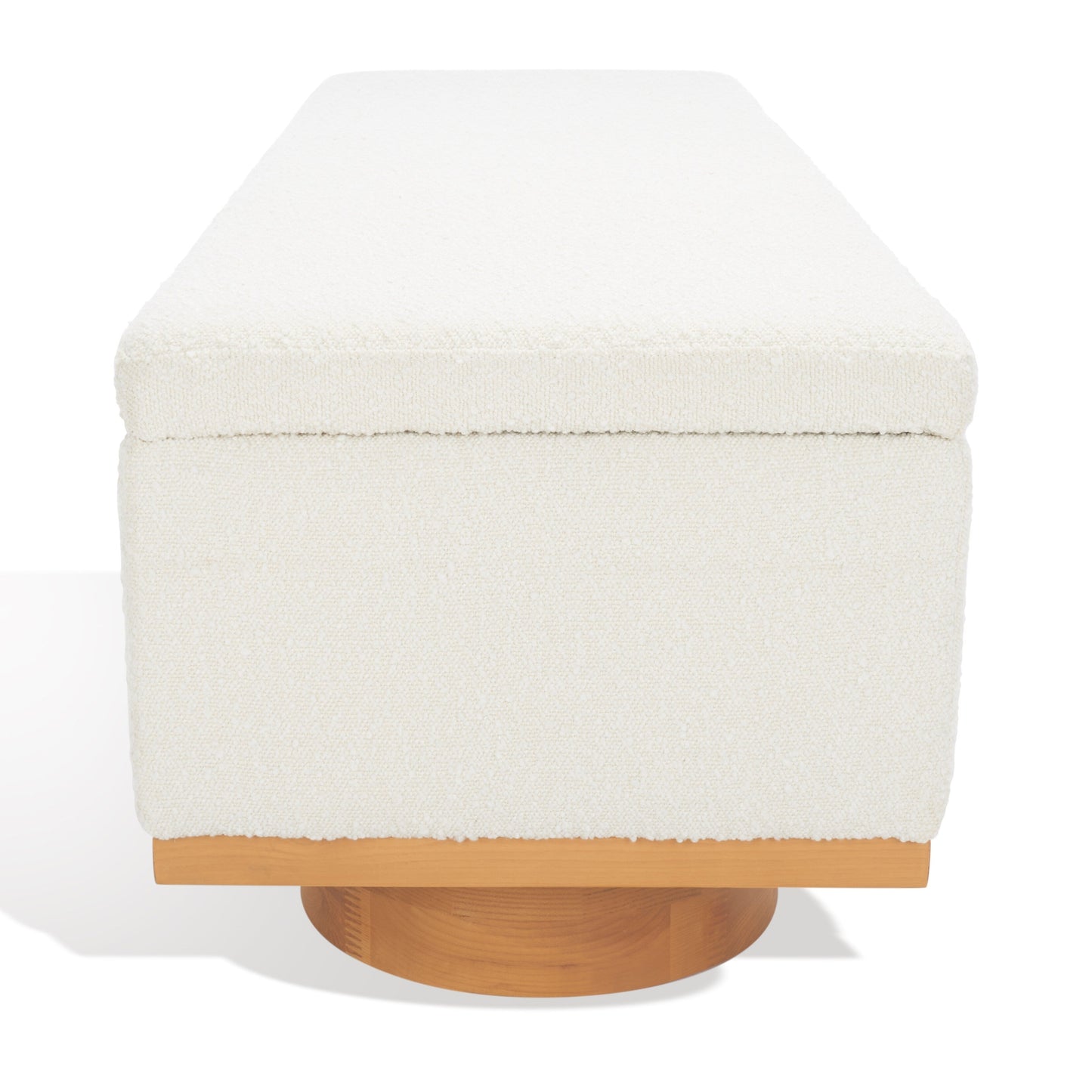 Banc de rangement SAFAVIEH Couture Sunneva Boucle - 155 cm L x 51 cm P x 48 cm H - 155Lx51Px48H