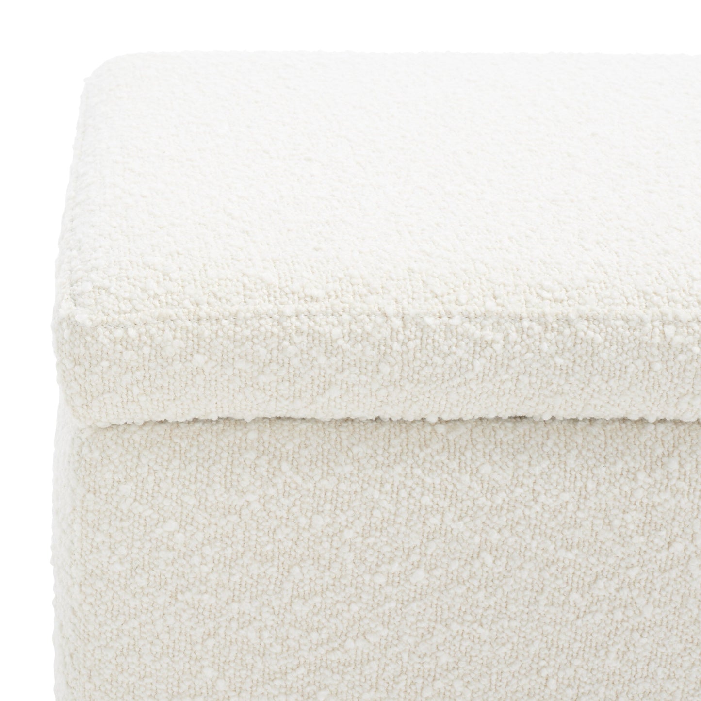 Banc de rangement SAFAVIEH Couture Sunneva Boucle - 155 cm L x 51 cm P x 48 cm H - 155Lx51Px48H