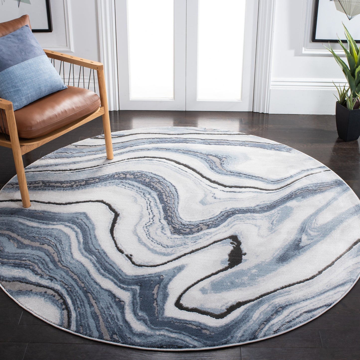SAFAVIEH Craft Elvyra Modern Abstract Marble Pattern Rug