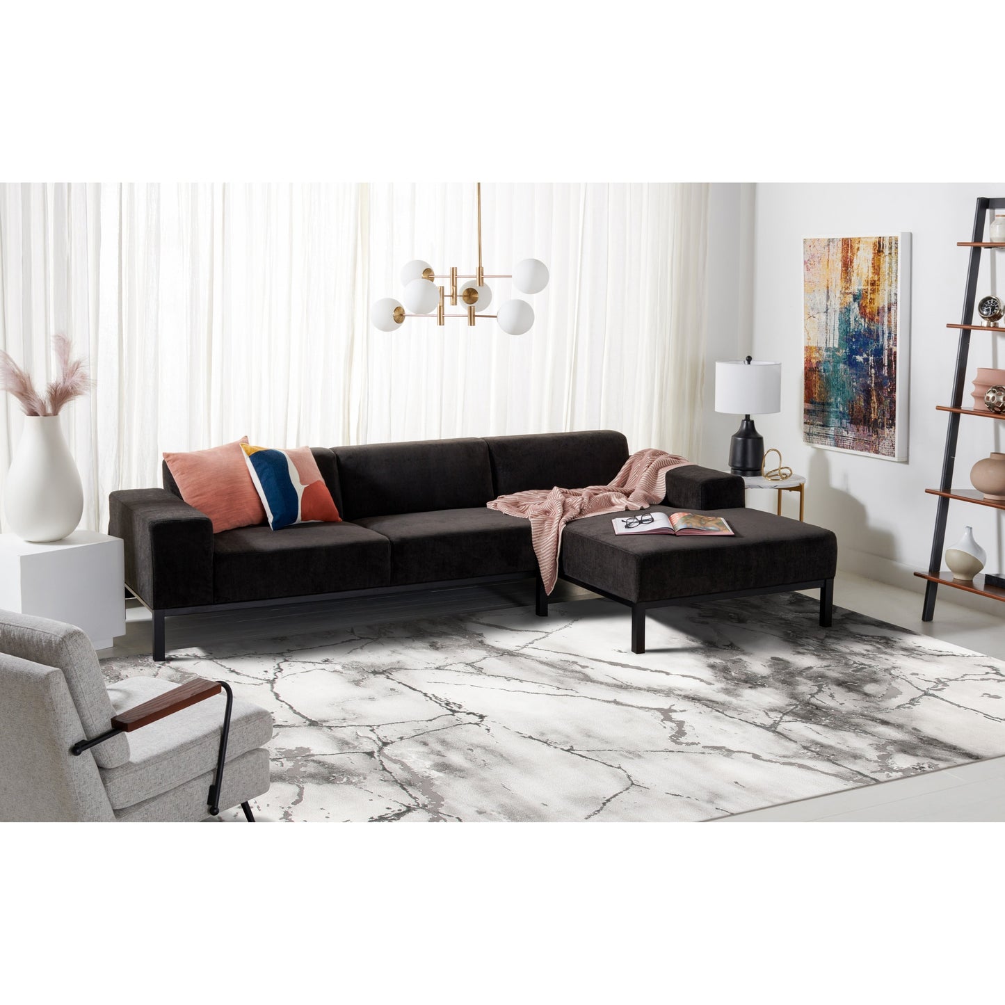 SAFAVIEH Craft Miyase Modern Abstract Rug