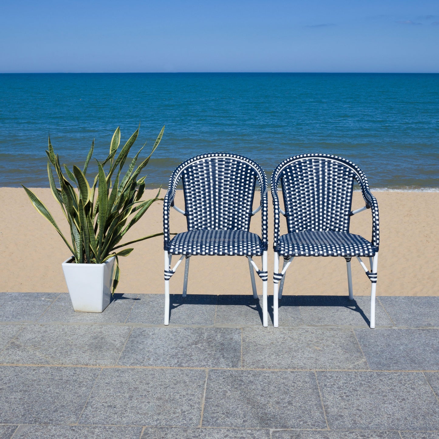 Fauteuil à accoudoirs SAFAVIEH Doreth (lot de 2) - 23L x 36P x 25H