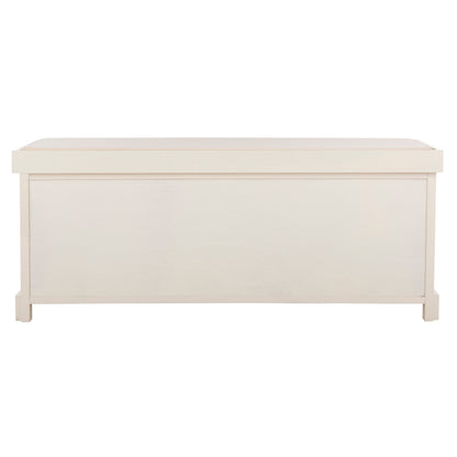 Banc de rangement SAFAVIEH Eola gris/blanc - 47 x 16,1 x 19,9 - 47Lx16Px20H