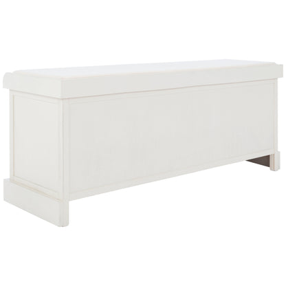 Banc de rangement avec 3 tiroirs et coussin SAFAVIEH Fiorello - 120 L x 38 l x 48 h - 120Lx38Lx48H