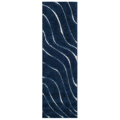 SAFAVIEH Florida Shag Borbala Soft Serene Waves 1.2-inch Thick