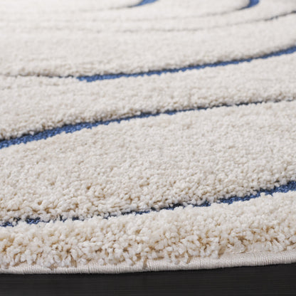 SAFAVIEH Florida Shag Staka Abstract Waves 1.2-inch Area Rug