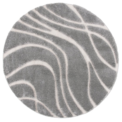 SAFAVIEH Florida Shag Staka Abstract Waves 1.2-inch Area Rug