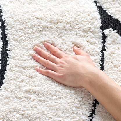 SAFAVIEH Florida Shag Staka Abstract Waves 1.2-inch Area Rug