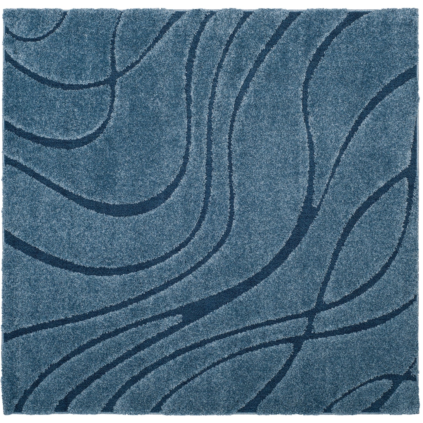 SAFAVIEH Florida Shag Staka Abstract Waves 1.2-inch Area Rug