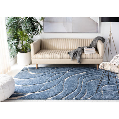 SAFAVIEH Florida Shag Staka Abstract Waves 1.2-inch Area Rug