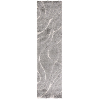 SAFAVIEH Florida Shag Staka Abstract Waves 1.2-inch Area Rug
