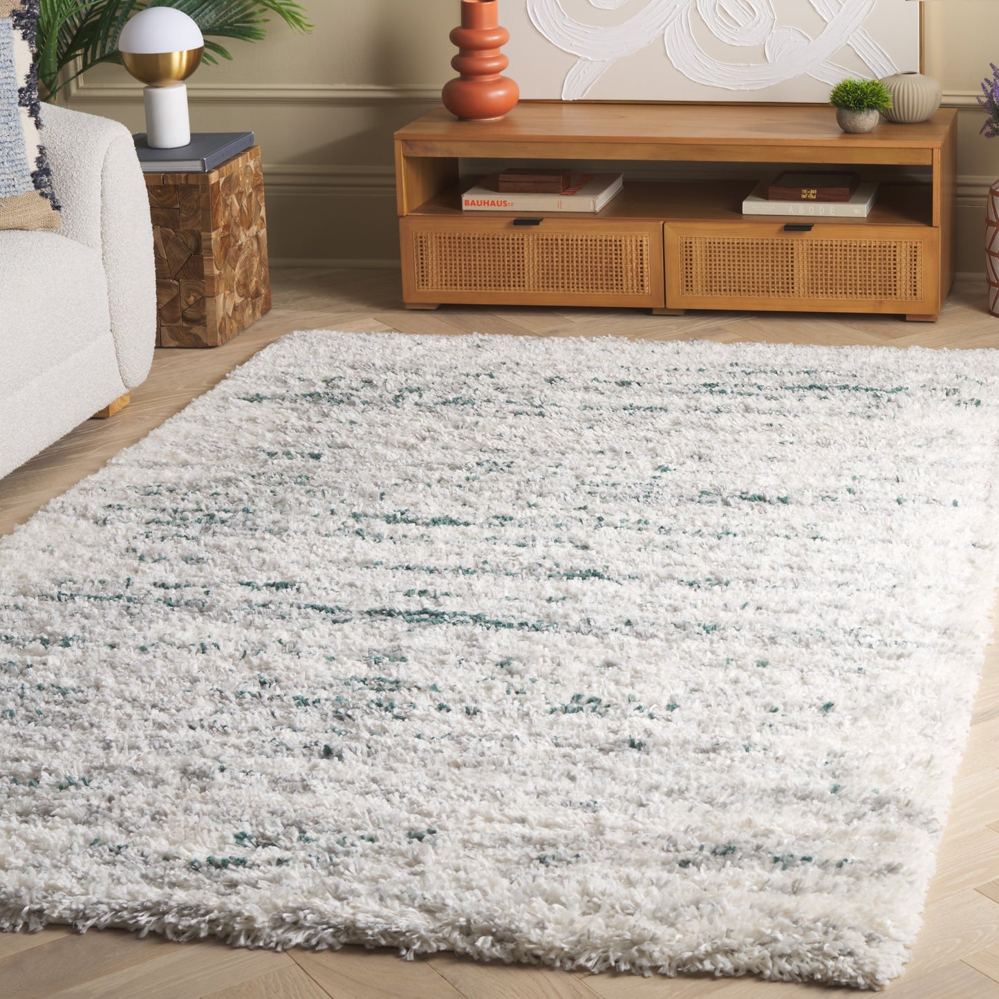 SAFAVIEH Fontana Shag Fatema Modern Abstract 2-inch Thick Rug